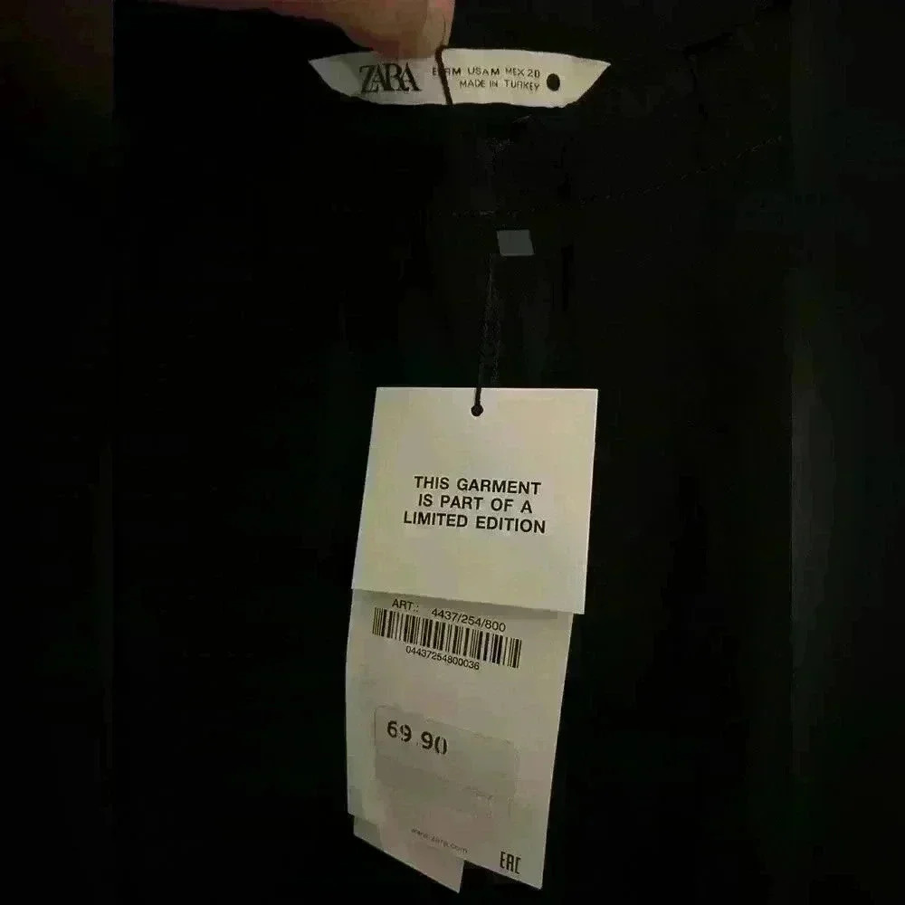Zara Limited Addition Black Flowy Blouse - Picture 3 of 4
